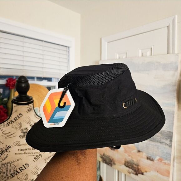 Suncube Outdoor Hiking Fishing Summer Sun Protection Wide Brim Boonie Shade Hat. - Picture 1 of 9